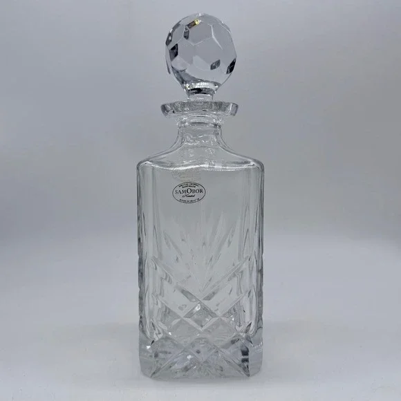 Royal Galler Samobor Crystal Decanter Stopper Heavy Lead Crystal Made Croatia - Picture 1 of 8